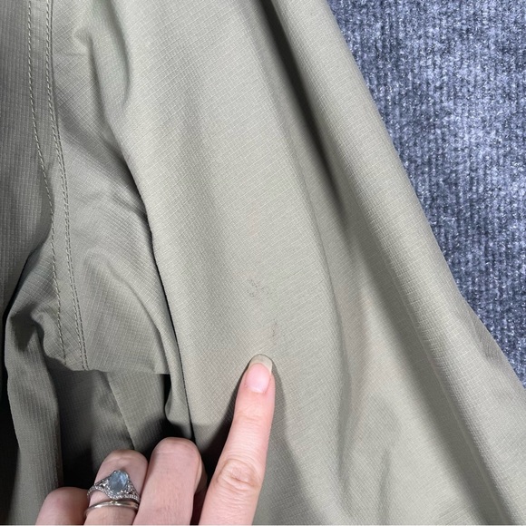 Eddie Bauer Men’s Medium Green/ Tan Fleece Lined Jacket Active Hiking Gorpcore - Picture 16 of 16